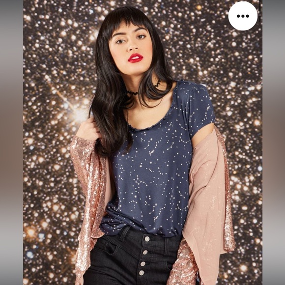 EUC ModCloth Everyday Optimism tee in constellations 3X 💫 - Picture 1 of 8